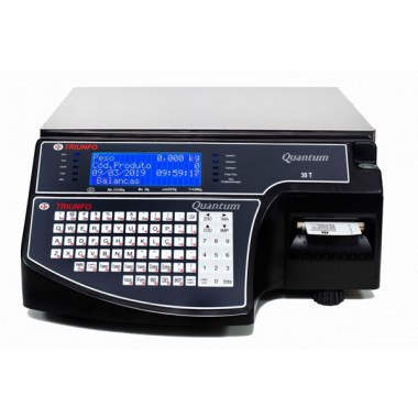 Balança c/ Etiquetadora 30 kg p/ Automação - Quantum 30T- Triunfo