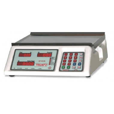 Balança Eletrônica 6/15/30 kg com Bateria- Triunfo - TRÍPLICE ESCALA