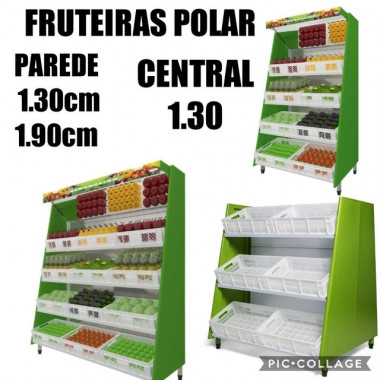 Fruteira / Verdureira  Lateral 8 Caixas 1,30 mt. - POLAR