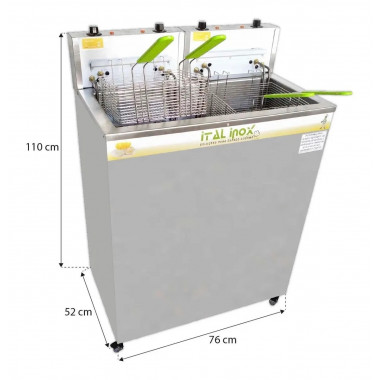 Fritadeira Indl. Super Turbo 40 Lts 16.000 Watts - ITAL INOX