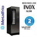 Cervejeira Metalfrio Beer Maxx 250 -  VN25, Aço Inox, frost free, 256 litros